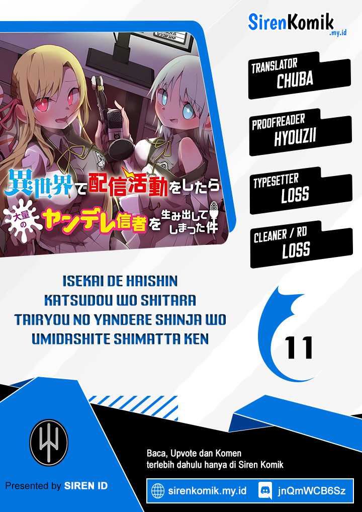 Isekai de Haishin Katsudou wo Shitara Tairyou no Yandere Shinja wo Umidashite Shimatta Ken - Chapter 11 1