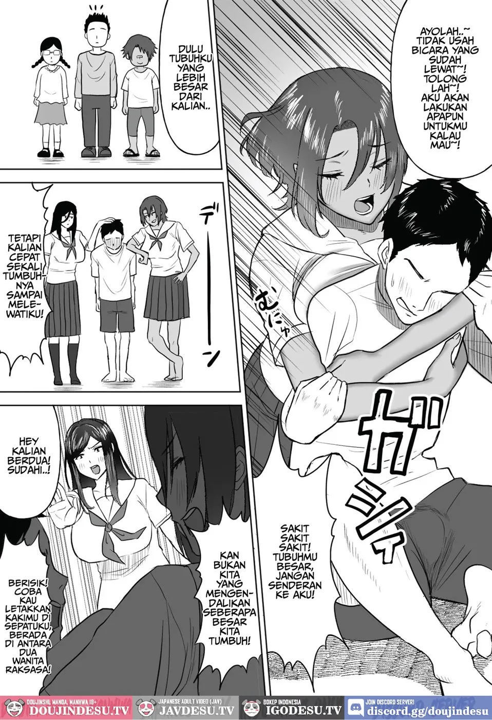 Dekai Osananajimi-tachi ni Hasamarete Ase Daku Harem Ecchi - Chapter 1 8